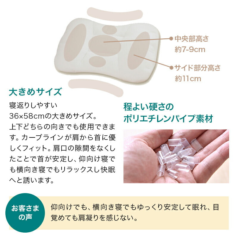 両面使える高さ調整 高さ調整枕 枕 肩こり 首こり パイプ枕 綿枕 綿100% リバーシブル 高さ調整枕 ピロー ギフト おすすめ 頸椎サポート 快眠枕 安眠枕 洗える 丸洗い ウレタンシート入り マクラ