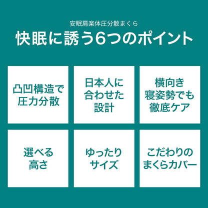 ストレートネック 枕 肩こり 首こり まくら マクラ 体圧分散枕＋専用カバーセット 高さ調節可能 体圧分散凸凹型枕 首こり対策 いびき対策 高さ調整枕 ストレートネック対策 頸椎サポート 安眠枕