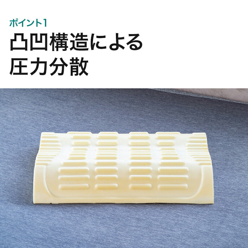 ストレートネック 枕 肩こり 首こり まくら マクラ 体圧分散枕＋専用カバーセット 高さ調節可能 体圧分散凸凹型枕 首こり対策 いびき対策 高さ調整枕 ストレートネック対策 頸椎サポート 安眠枕