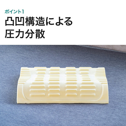 ストレートネック 枕 肩こり 首こり まくら マクラ 体圧分散枕＋専用カバーセット 高さ調節可能 体圧分散凸凹型枕 首こり対策 いびき対策 高さ調整枕 ストレートネック対策 頸椎サポート 安眠枕