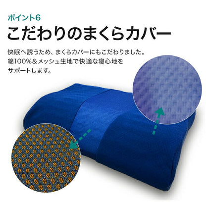 ストレートネック 枕 肩こり 首こり まくら マクラ 体圧分散枕＋専用カバーセット 高さ調節可能 体圧分散凸凹型枕 首こり対策 いびき対策 高さ調整枕 ストレートネック対策 頸椎サポート 安眠枕