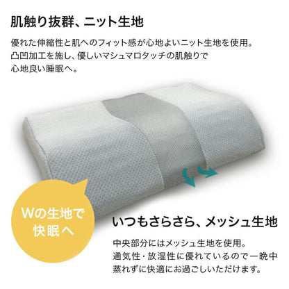 ストレートネック 枕 肩こり 首こり まくら マクラ 体圧分散枕＋専用カバーセット 高さ調節可能 体圧分散凸凹型枕 首こり対策 いびき対策 高さ調整枕 ストレートネック対策 頸椎サポート 安眠枕