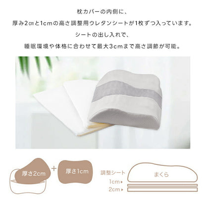 枕 高反発 体圧分散枕 まくら ストレートネック 枕 矯正枕 横向き 枕 マクラ 肩こり 首こり 解消グッズ 高さ調整枕 まくら 頭痛 いびき対策 安眠 通気性 吸汗性 保温性枕 高め 高反発 硬め 60×42cm 誕生日 プレゼント お中元