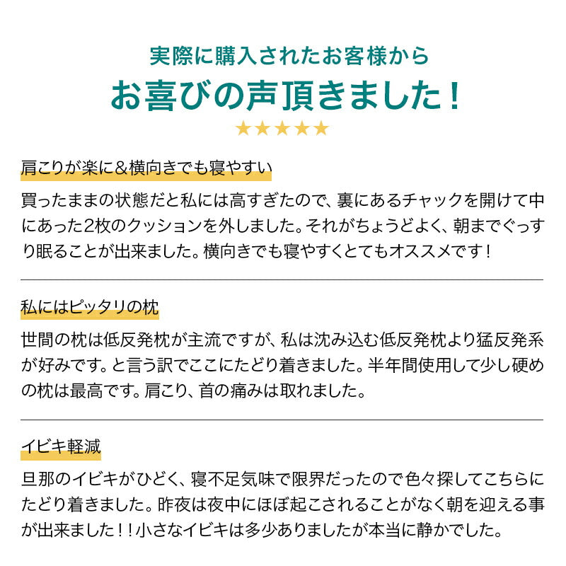 お得な2個セット枕 まくら 頚椎安定型 いびき 歯ぎしり 解消 マクラ 枕 反発枕 肩こり 首こり 横向き寝 快眠枕 睡眠枕 硬め ニット生地 メッシュ生地 高さ調節可能 FUWAWA 体圧分散 肩楽枕 お中元