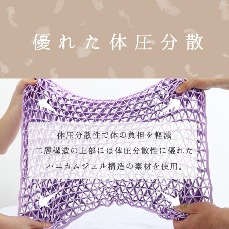 無重力気分TPEジェル枕 枕 fuwawa 横向き 体圧分散 仰向け寝 肩こり 首こり 横向き寝 洗える ゲルクッション カバー付き ジェル枕 高さ調節シート ピロープレゼント 無料 ラッピング プレゼント ギフト 送料無料