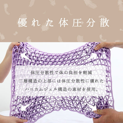 無重力気分TPEジェル枕 枕 fuwawa 横向き 体圧分散 仰向け寝 肩こり 首こり 横向き寝 洗える ゲルクッション カバー付き ジェル枕 高さ調節シート ピロープレゼント 無料 ラッピング プレゼント ギフト 送料無料