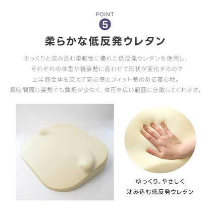 枕 背中枕 トータルサポート枕 整体師推奨 枕 整体 耳石 肌ざわり 逆流性食炎 歯ぎしり ウレタン 通気性 大きな枕 大きいサイズ 上半身 一体化 サポート マクラ 頭 肩 首 腕 背中 寝返り カバー 洗濯可能 弾力 体圧分散 まくら