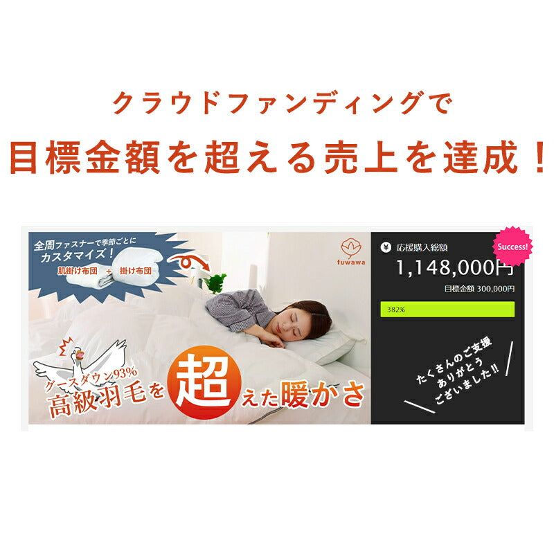 掛け布団 掛けふとん 冬 高級布団 新世代 高機能 暖かさCLO値(保温性の数値）8.4 肌掛け布団+掛け布団 全周ファスナー 脱着可能な2枚合わせ布団 抗菌防臭 防ダニ加工 洗える 高い耐久性 専用掛布団カバーセット