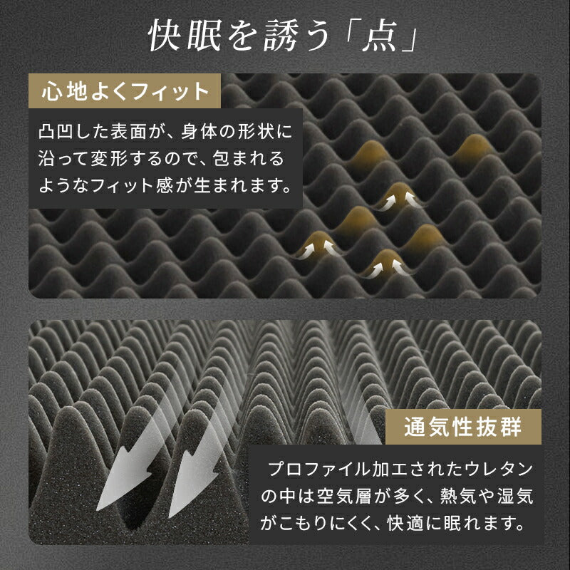 マットレス 高反発 極厚10cm 三つ折り 折り畳み シングル S 190N 硬め 敷布団 敷き布団 高反発ウレタン 竹炭入り 抗菌消臭 防ダニ 凹凸加工 体圧分散 3つ折り 洗えるカバー 高反発マットレス ベッドマットレス 新生活 ギフト対応 翌日