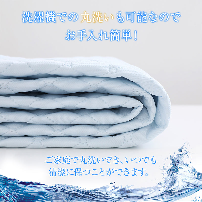 敷きパッド セミダブル ベッドパッド 春 夏 秋 冬 オールシーズン使える 洗える しきぱっと 肌触りよい マットレスパッド 吸水速乾 あったか さらさら 抗菌防臭 防ダニ加工 静電気防止加工 四隅ゴム付 120×205 プレゼント