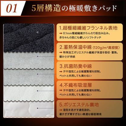敷きパッド フランネル 極暖 あったか さらさら リバーシブル グラフェン シングル セミダブル ダブル ベッドパッド 暖かい 冬 オールシーズン 洗える しきぱっと マットレスパッド 吸水速乾 抗菌防臭 ゴム付き