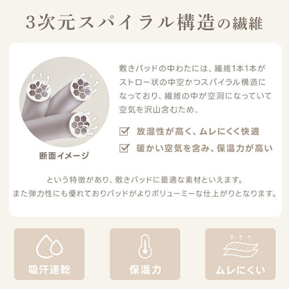 敷きパッド 洗いざらし シングル 洗える ベッドパッド オールシーズン 抗菌 防臭 防カビ加工 四隅にゴム付き 吸湿速乾 優しい肌触り セミダブル ダブル ベッドシーツ マットレスパッド 耐久性 敷きパット シーツパッド おしゃれ 新生活