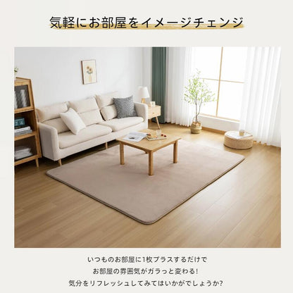 高反発 ラグ ラグマット カーペット 厚手 極厚 25mm オシャレ リビング 冬用 オールシーズン 1.5畳 2畳 3畳 4畳 床暖房対応 ホットカーペット対応 滑り止め付き 遮音 防音 長方形 四角 高反発ラグ ラグマット 絨毯 北欧 竹炭入り 抗菌 消臭