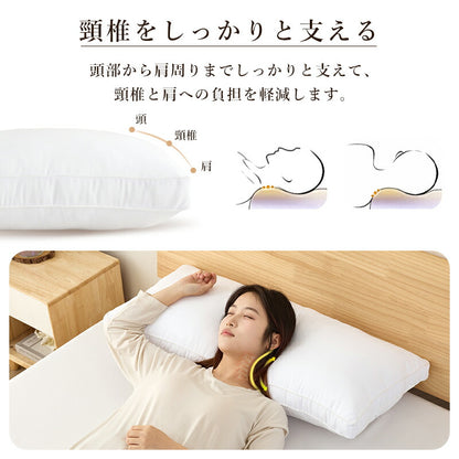 枕 ロング枕 抱き枕 安眠枕 快眠枕 ふわふわ まくら ホテル仕様 2人用枕 来客用 ロングピロー セミダブル マクラ 洗える 高さ調整 柔らか いびき防止 横向き 寝返り 肩こり 首こり 低め 高め ストレートネック 抗菌防臭 プレゼント