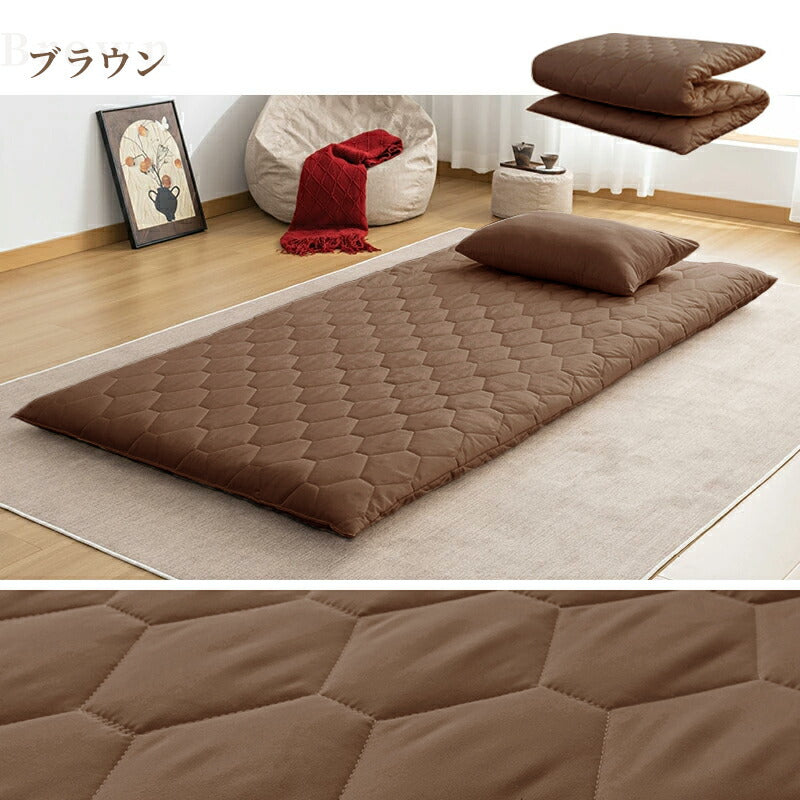 日本製 敷布団 シングル ボリューム 極厚10cm 固綿 軽量 マイティトップ 抗菌 防臭 防ダニ 洗える 敷き布団 敷きふとん ふとん 体圧分散 腰痛 肩こり 国産 安心 ごろ寝マット マットレス コンパクト 一人暮らし 来客用 新生活