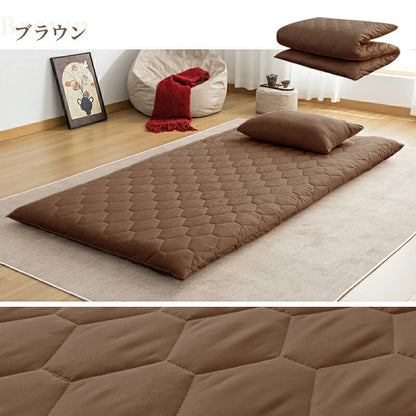 日本製 敷布団 シングル ボリューム 極厚10cm 固綿 軽量 マイティトップ 抗菌 防臭 防ダニ 洗える 敷き布団 敷きふとん ふとん 体圧分散 腰痛 肩こり 国産 安心 ごろ寝マット マットレス コンパクト 一人暮らし 来客用 新生活
