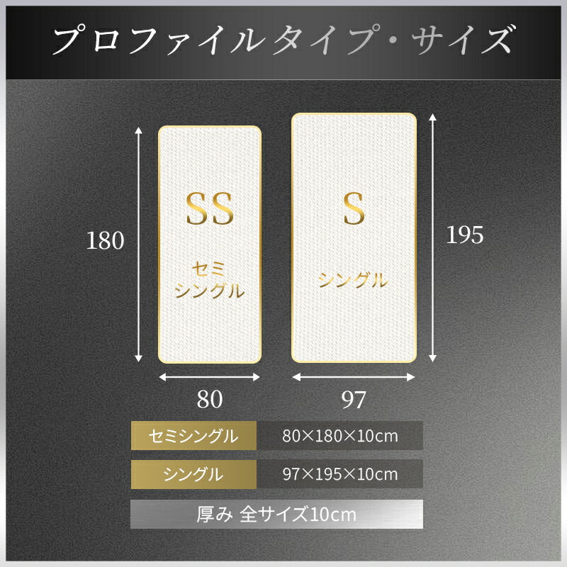 マットレス 高反発 極厚10cm 三つ折り 折り畳み シングル S 190N 硬め 敷布団 敷き布団 高反発ウレタン 竹炭入り 抗菌消臭 防ダニ 凹凸加工 体圧分散 3つ折り 洗えるカバー 高反発マットレス ベッドマットレス 新生活 ギフト対応 翌日